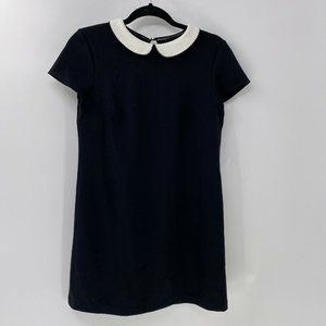 cooperative peter pan collar black dress sz M